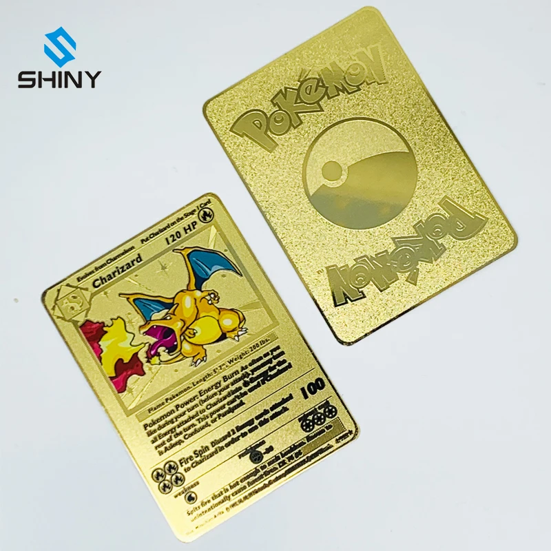 Charizard Pokemon GX Gold Custom Metal Card