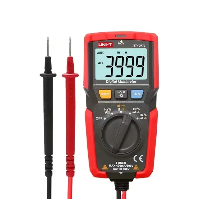 UNI-T UT125C Pocket Size Digital Multimeter Measuring Voltage Range Digital Electric Tester