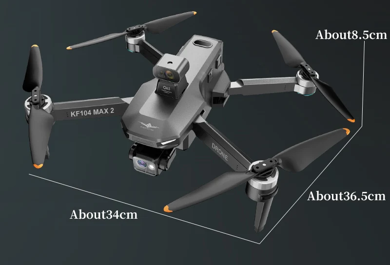 KF104 Max 2 Drone RC 5G WIFI Drone 4K Professional With Aerial 3-Axis Anti-Shake Gimbal Obstacle Avoidance Brushless Quadcopter