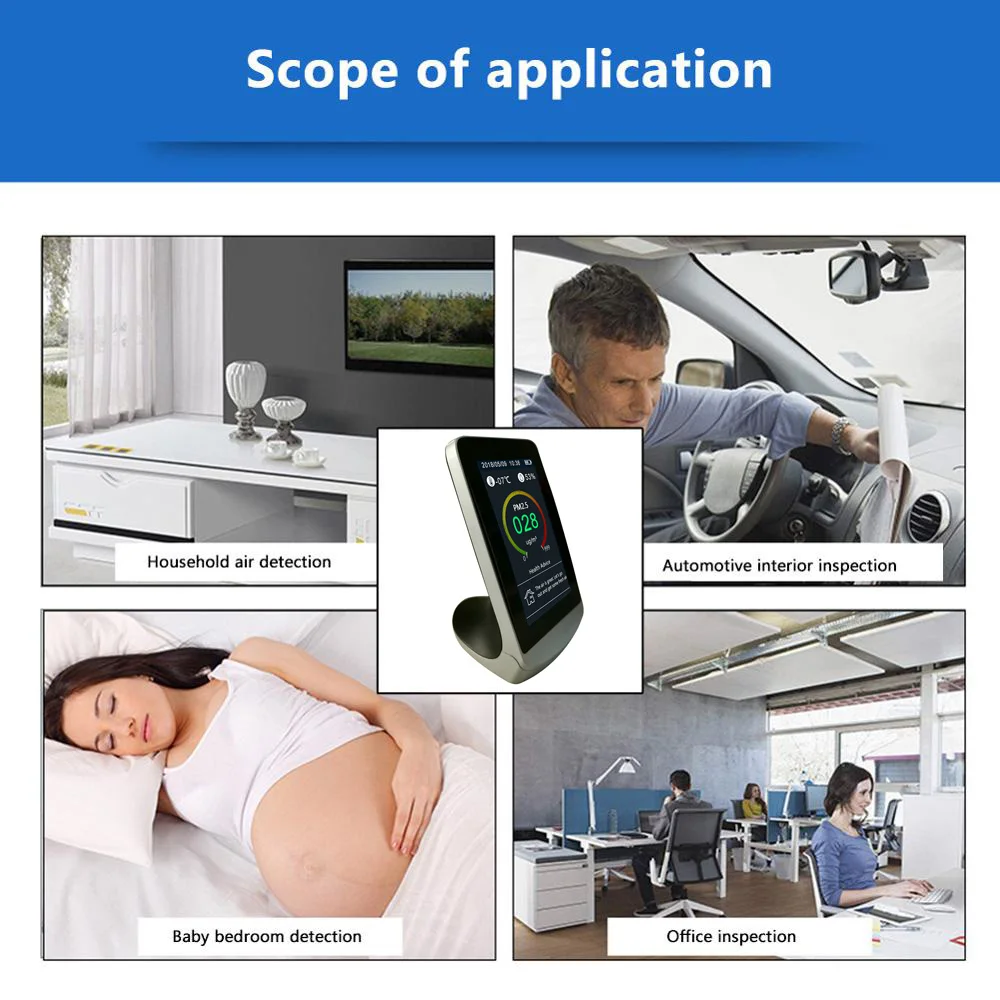 Функция вывода данных монитор качества воздуха детектор газа CO2 Датчик PM2.5 HCHO тестер метр RS-485 передача