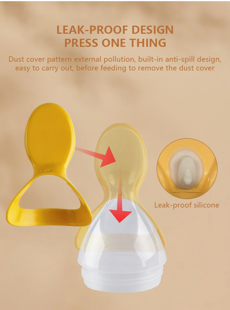 Best Selling Silicone Squeeze Baby Feeding Bottle Baby Silicone Feeder