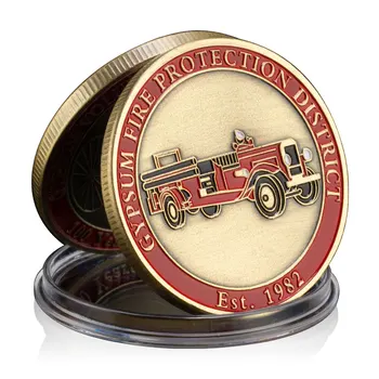 Gypsum Volunteer Fire Department Collectible Copper Plated