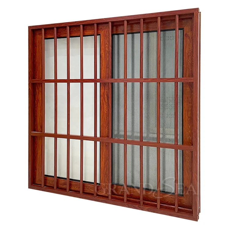 house Simple iron morden window grill design for sliding window as