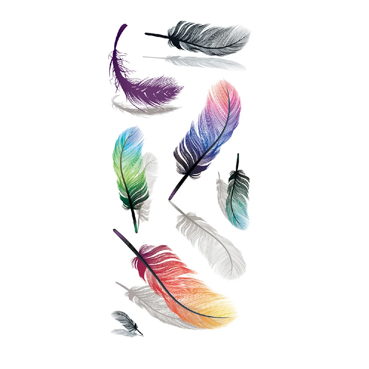 colorful bird tattoos
