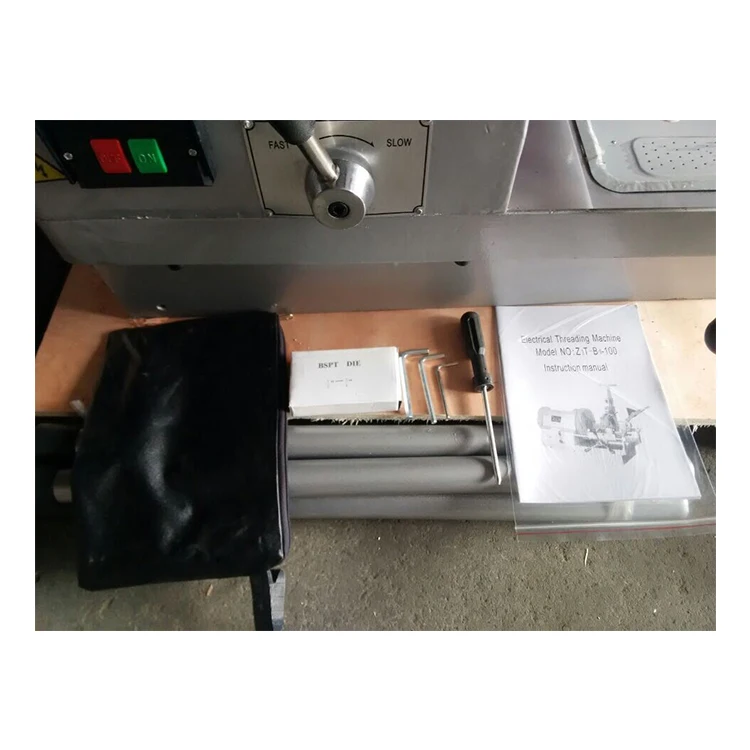 Suntechmach 2024 высокое качество 900 Вт 22/10 об/мин Bspt или Npt Электрический резьбовой станок для труб продажа