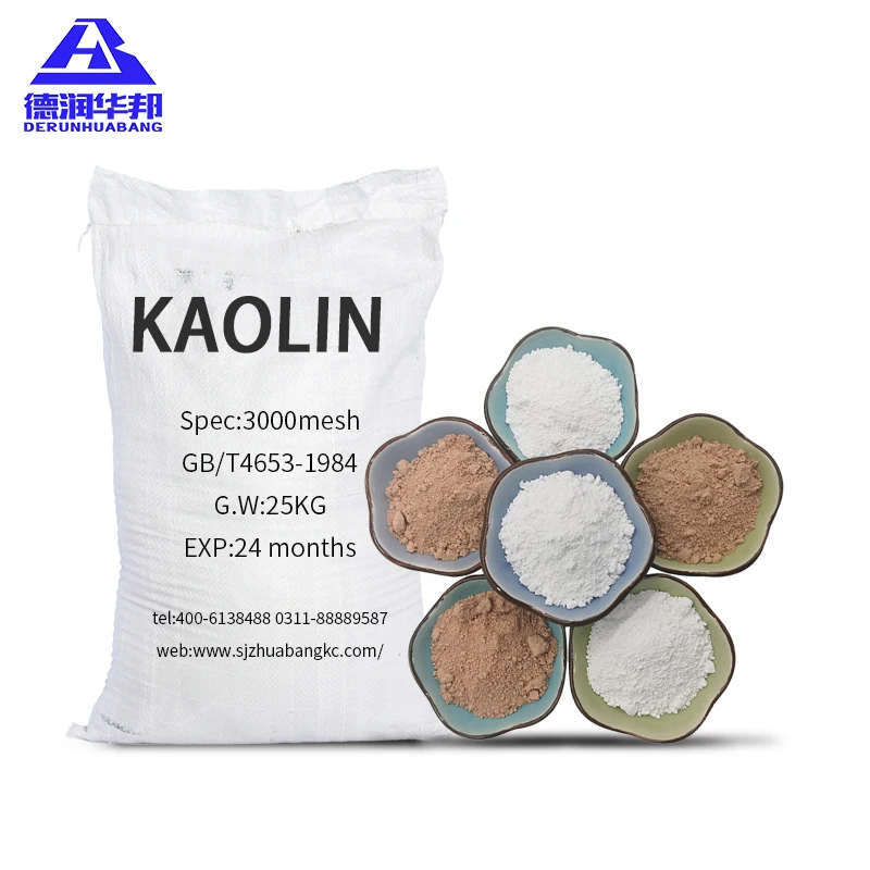 high whiteness calcined kaolin powder for ceramic soap rubber paper making industry