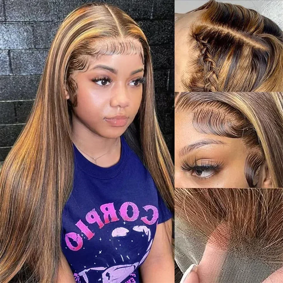 Highlight stijlvolle lace front pruik menselijk haar voorgeplukt_voghion.com