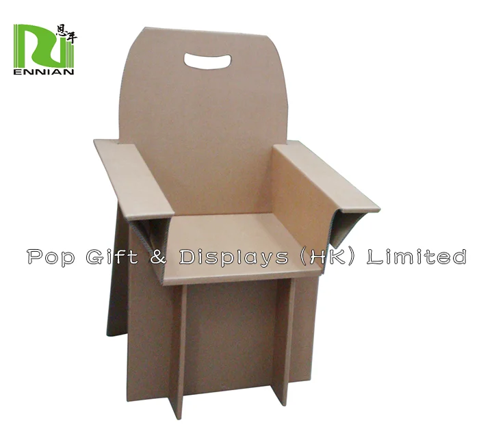 Corrugated Paper Print Double Folding with Hello Kitty Cardboard Chair