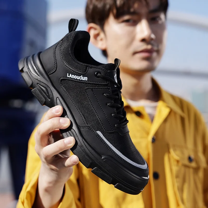 Lanoudun Nuevos zapatos de seguridad Microfibra impermeable