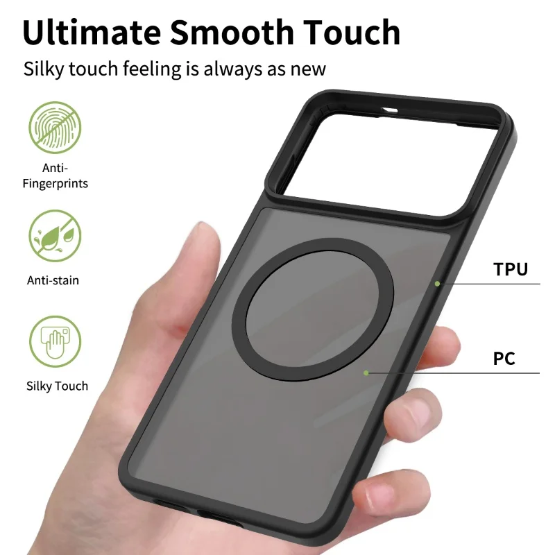 product tpupc skin feel matte magnetic ultra thin magnetic custom mobile phone case cover with wireless charging for samsung s26 edge-5