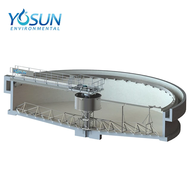 Half Bridge Sludge Scraper Thickener Tank Price Water Clarifier for Engineering Wastewater Treatment Solid Liquid Separator