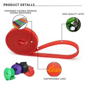 GEDENG Exercises Home Elastic Exercise Fitness Latex Loop Resistance Bands