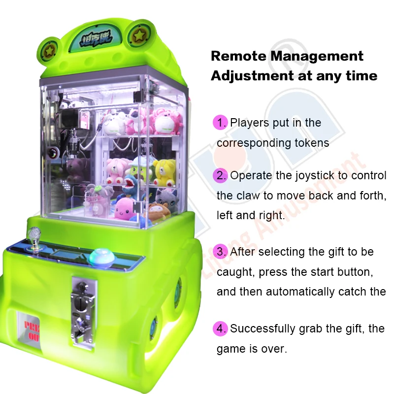 Plastic Claw Machine - Fun Coin Operated Toy Grabber