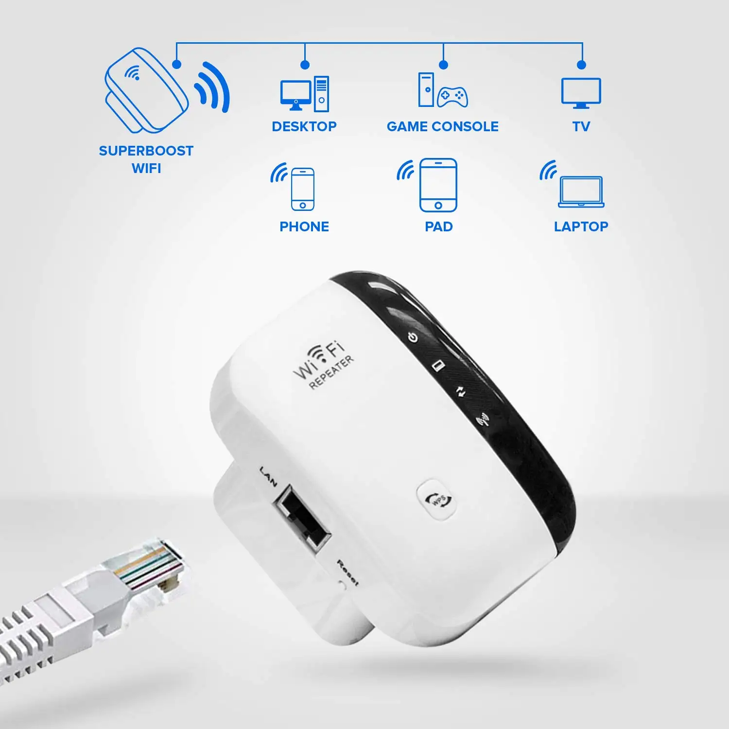 Amazon Best Router Signal Booster Wireless 300mbps WiFi Range - Main Image