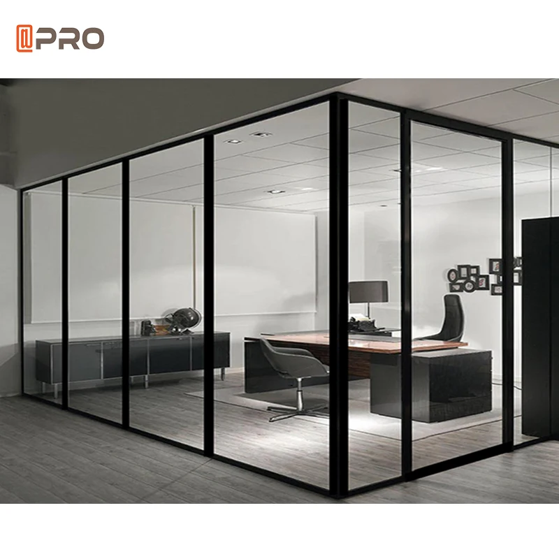 High Quality clear Office Partition Freest and Workstations Modular Office Divider Glass Office Partition Separation WALL System