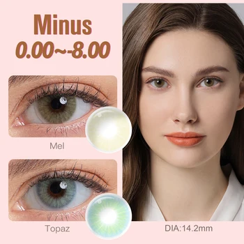 Free Sample MAGISTER Prescription Contact Lenses Myopia Natural Colored Emballage Lentille De Lunettes Contact Lenses with Power