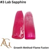 Saphir rose rougeâtre