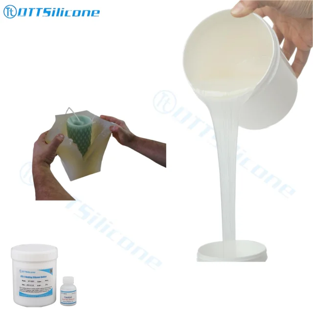 Easy de-mold RTV-2 Silicone Rubber to make candle mold liquid silicone rubber