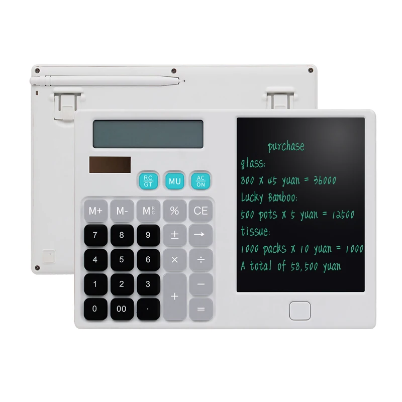 Mini Board Pockets Folding Multifunction Calculator Science  Drawing Pad Writing Doodle Digital Kids LCD Tablet Education