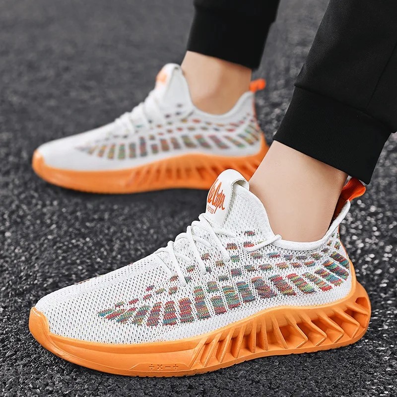 2021 Spring New Model Big Size Sport Black Sneakers Mens Breathable Shoes Causal