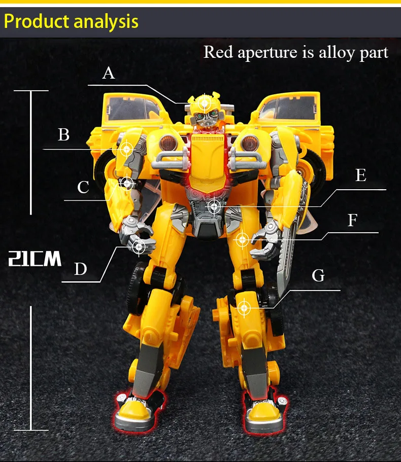 BMB Transformation Bee Car Wasp Warrior SS Film Movie H6001-3 Oversize Action Figure Toys Kid Robot