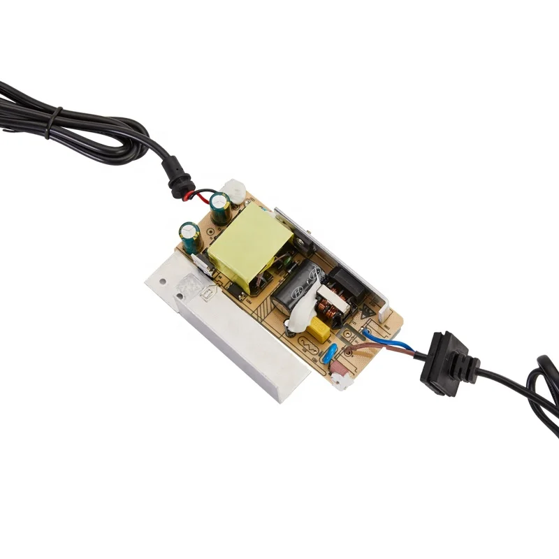 
 12V DC 5A 60W CCTV адаптер питания с двумя концами кабеля  