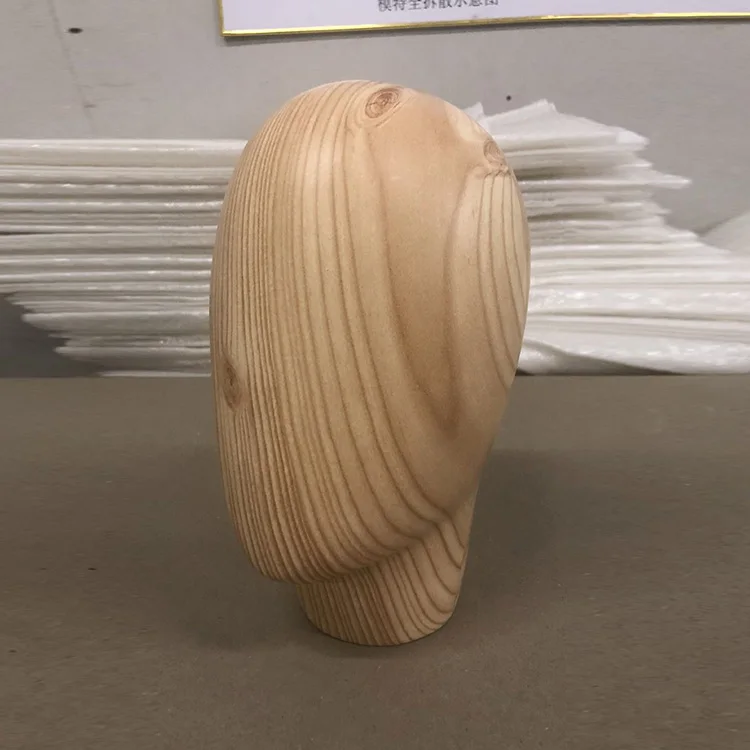 Черные головки манекена с длинной шеей из брезента и стекловолокна для парика деревянный манекен головой