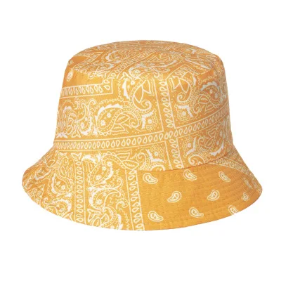 100% Cotton Paisley Bucket Hat - Vintage Bandana Style