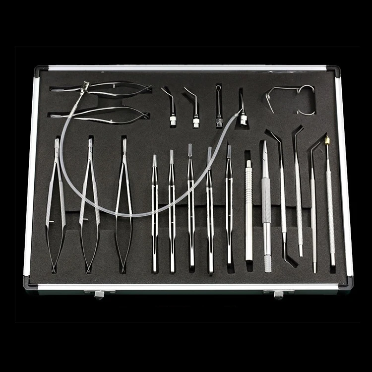 Cataract Set Titanium Cataract Surgery Instruments Set Ophthalmic Caliper Ophthalmic Micro Surgical Instruments Micro Scissors