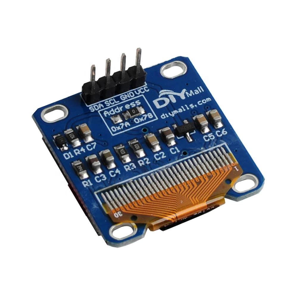Módulo Pantalla OLED 0.96 Pulgadas I2C - 128x64 Píxeles, Bicolor Amarillo/azul, Compatible Con Raspberry Pi Arduino