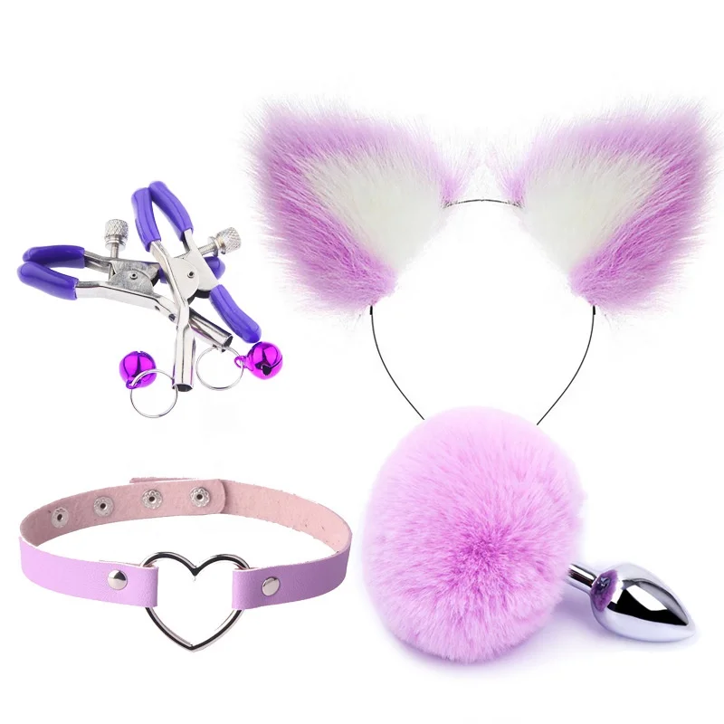 animal anal plugs Extra Long Fox Cat Tail Plugs Costume Butt Plug – DDLG Playground main image 1