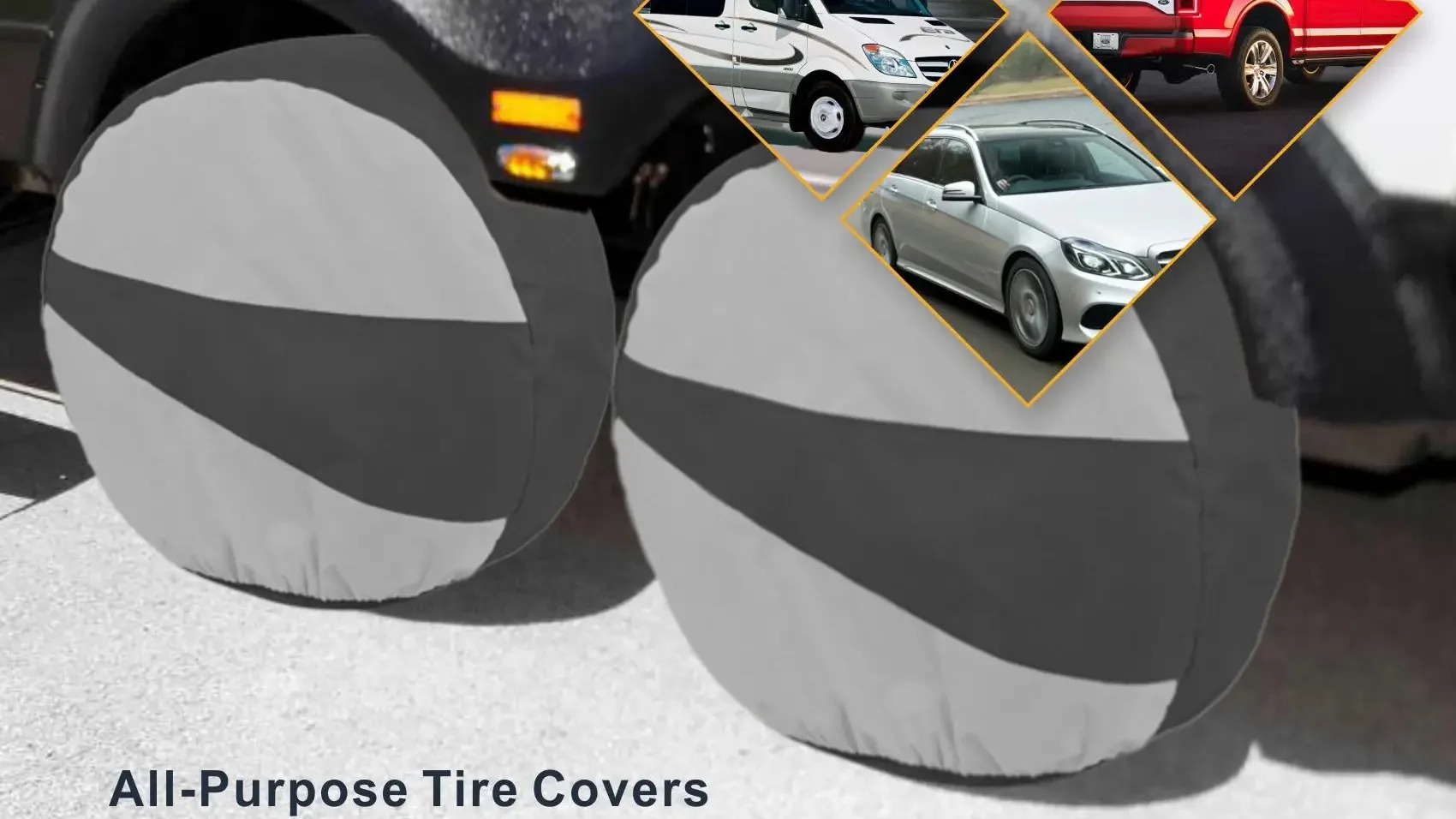 Beeland 4 Pack Universal Tire Cover Custom Rv Tire Cover For Truck,Suv