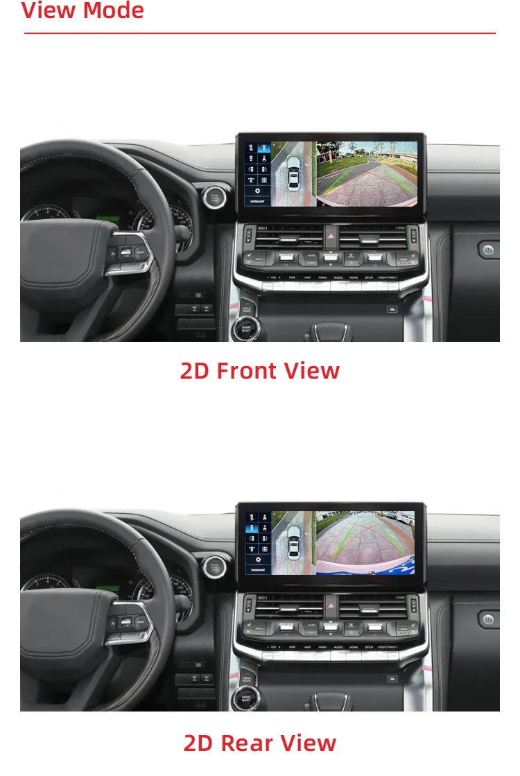 Wemaer 1080P AHD 360 Car Camera System for Toyota Land Cruiser LC300 High-trim JBL Bird View Panoramic Cameras details
