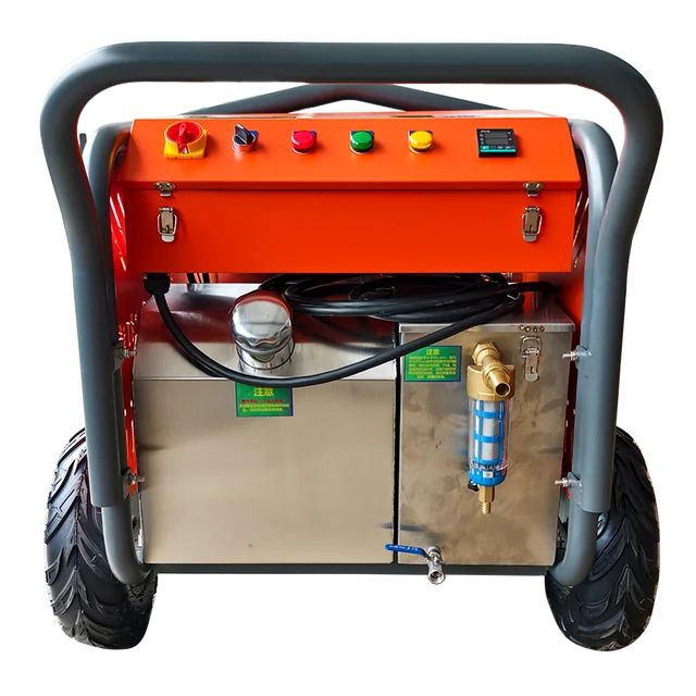 Movable 250bar 15lpm Electric Hot Water Cleaner for Heavy Oil Cleaning Needs