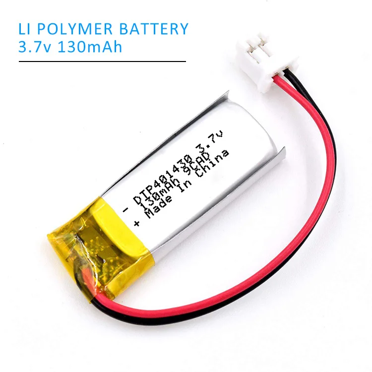 3.7v Li Polymer Battery 125mah 130mah Lipo Battery 401430 - Buy 3.7v ...