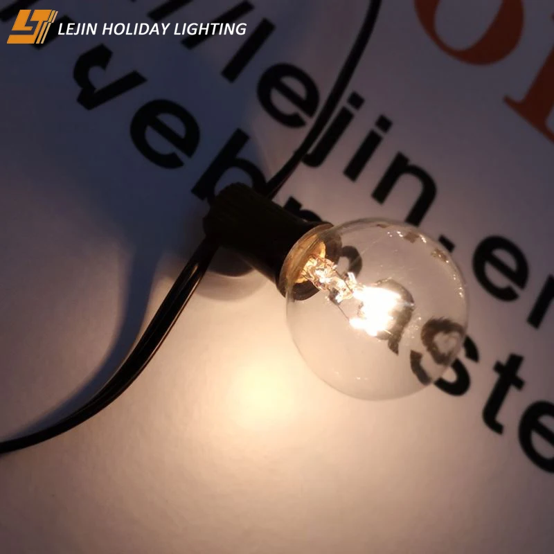 
Наружная Водонепроницаемая светодиодная гирлянда g40 25 футов 50 футов 100 футов с американской и британской вилкой 