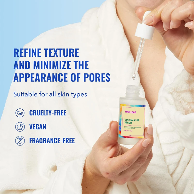 Facial Serum, Suitable for Acne Skin Brightening and Moisturizing Facial Skin Care Niacinamide Serum OEM(pic4)