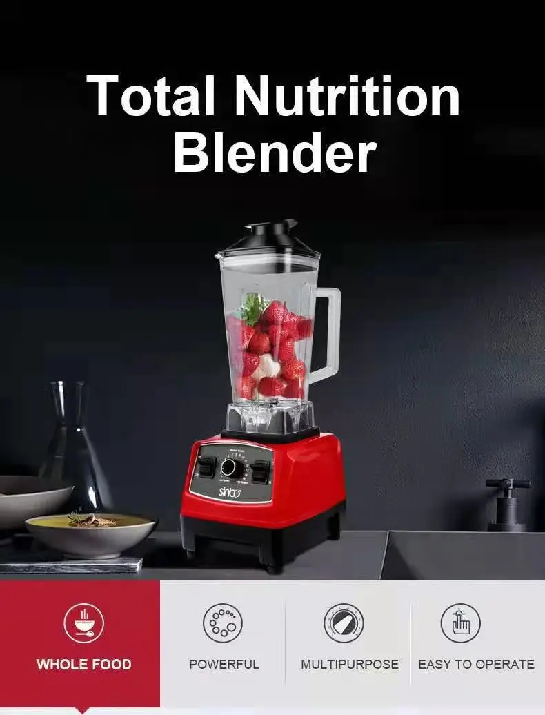 4500w Heavy Duty Commercial Grade Blender Mixer Juicer Fruit Food Processor Ice Smoothies