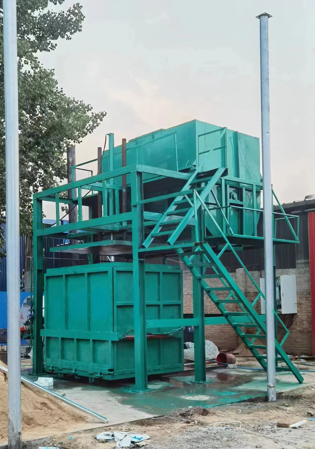 Semi Automatic Polyurethane Foam Rebonding Block Making Machine Manual Mattress Foam Making Machine