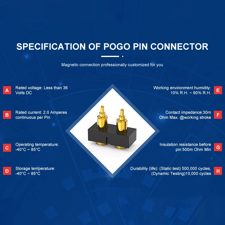 High Precision Custom Spring Loaded 3 4 5 6 7 8 9 10 12 pogo pin connector
