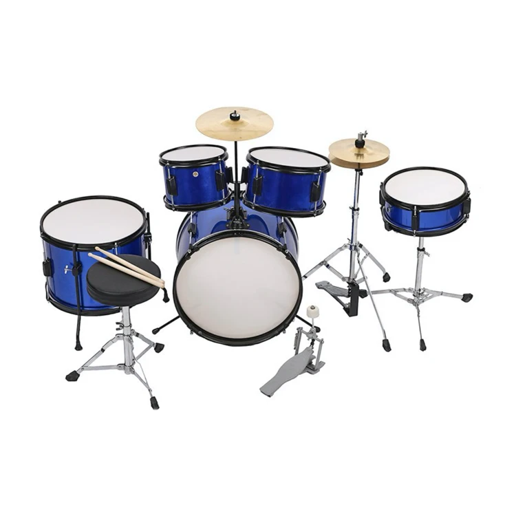 HOTSELL 16" 5 PIECE INSTRUMENTAL MUSIC FULL KIDS DRUM SET for JUNIOR