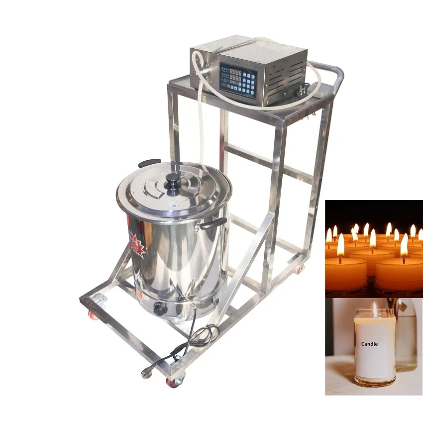 Movable Wax Melting Wax Candle Scented Candle Automatic Wax Heating Mixing Pouring Filling Machine Wax for Candle Making