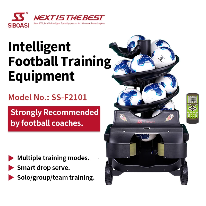 Hightech Intelligent Top Selling Soccer Ball Pitching Training Machine And Accessories Launcher