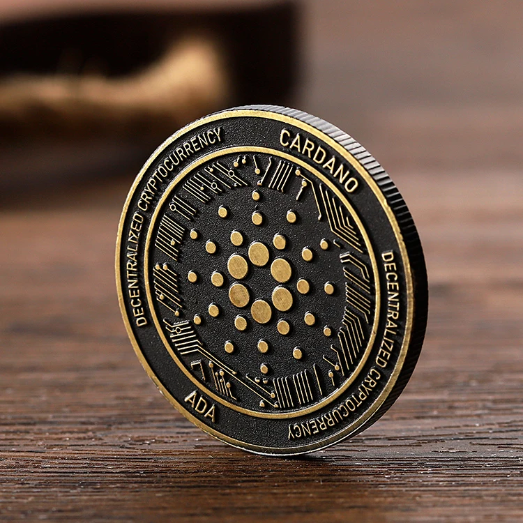 European Style Black Bull Head Gold Plated Tungsten Coin