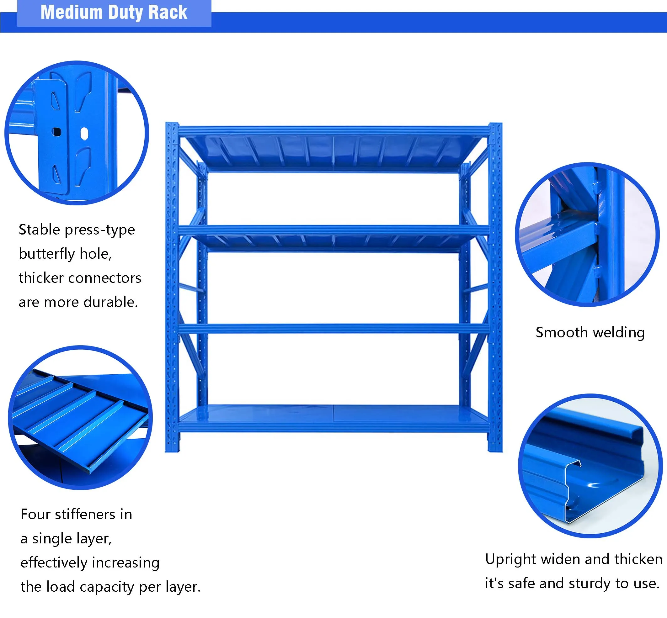 Adjustable Shelf Warehouse Shelving - Light Duty Racks