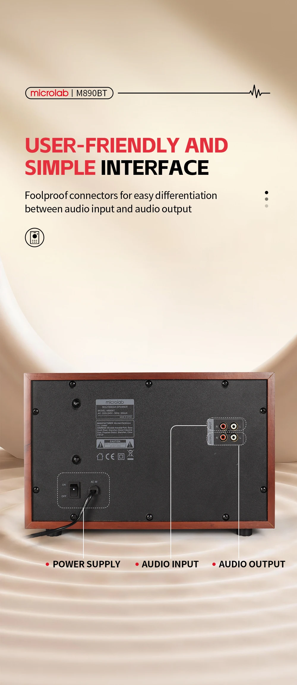Microlab M890BT 2.1 3-way Multimedia Speaker