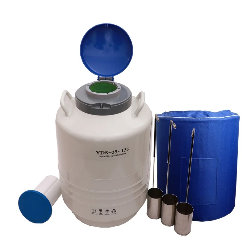 Small Laboratory Liquid Nitrogen Container 10L Liquid Nitrogen Cylinder LN2 Dewar Tank Core Pressure Vessel YDS LN2 Tank