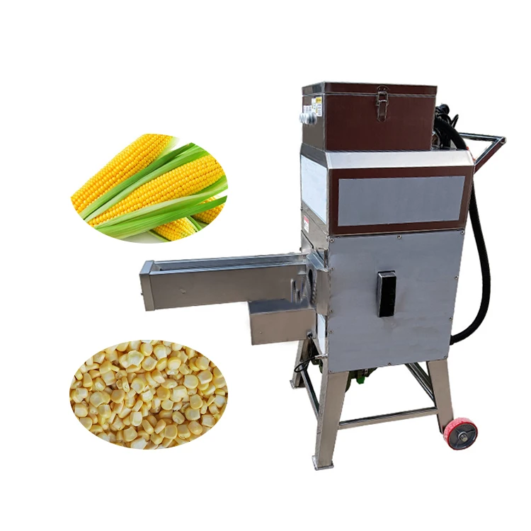 Commercial Automatic Sweet Corn Seed Cutter Machine Engine Core Component Corn Cob Kernel Remover