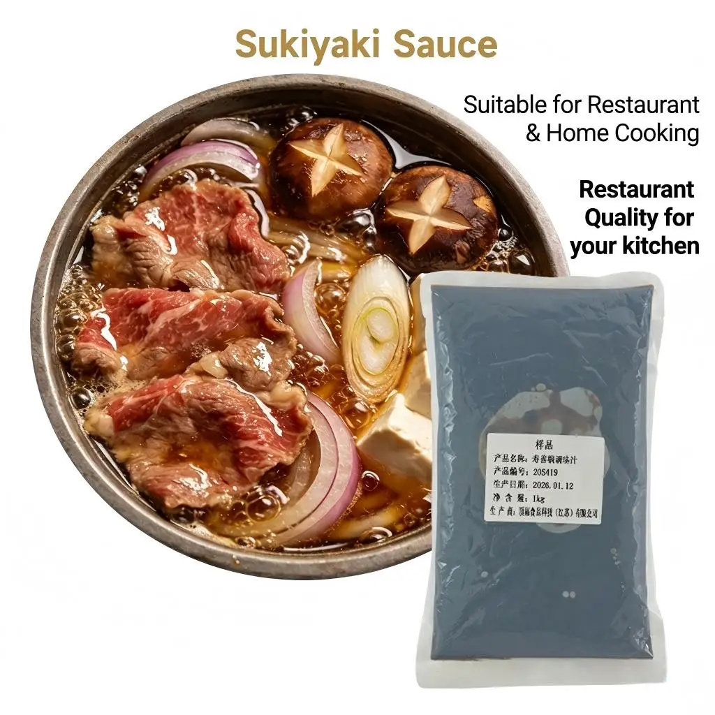 Sukiyaki  Seasoning Sauce 1kg*10 with Sweet & Salty Fresh and Fragrant Japanese Flavor 12 Months Shelf Life