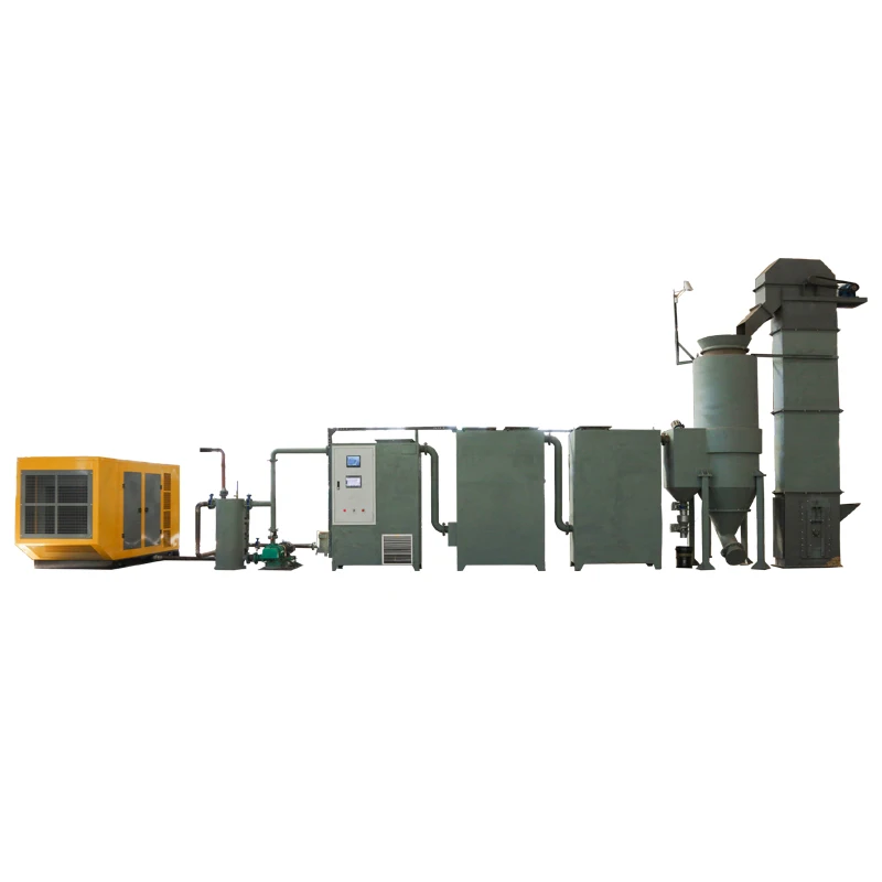 Environment Friendly Wood biomass pyrolysis gasifier  boiler Waste to Energy  machine biochar gas generation equipment